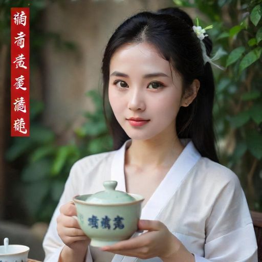 都市女性品茶场景