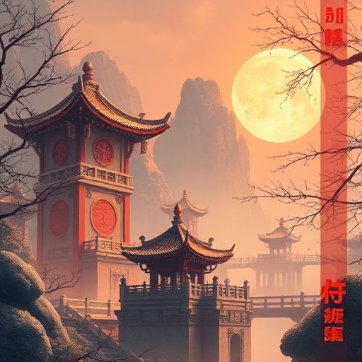 老城区茶室外景画面