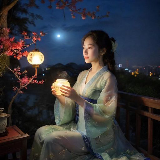 夜晚罗湖茶馆街景