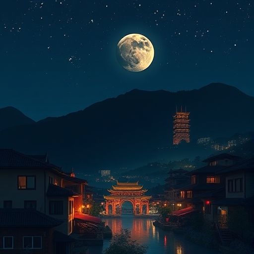 珠江夜景灯光璀璨