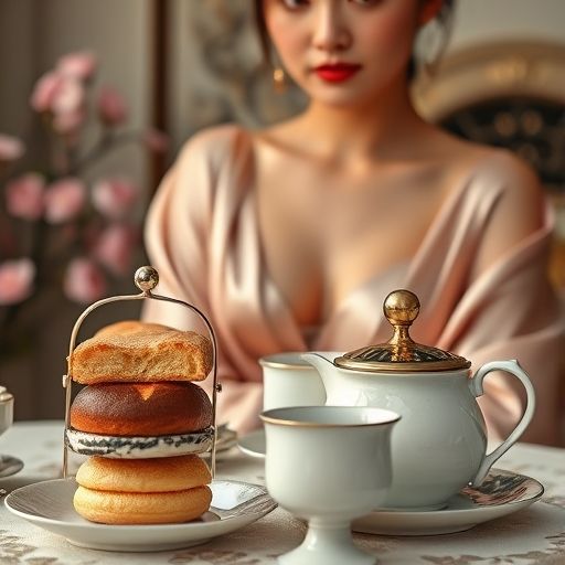 精致的茶点摆盘