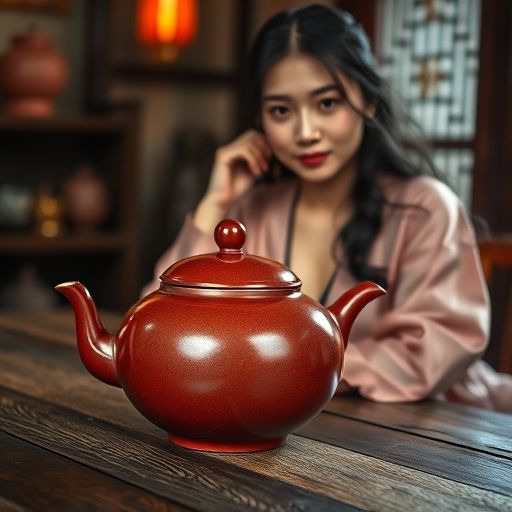 大红袍茶壶温馨画面