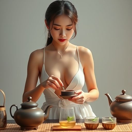 茶艺师优雅泡茶