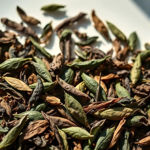 展示各种形态、色泽俱佳的优质茶叶细节