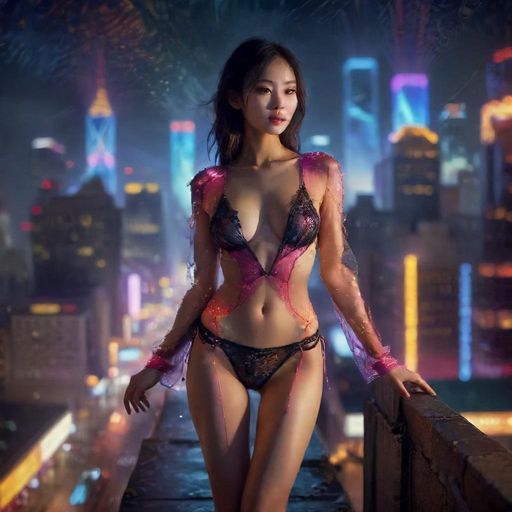 夜色中的城市，灯光如织，寻找隐藏的去处