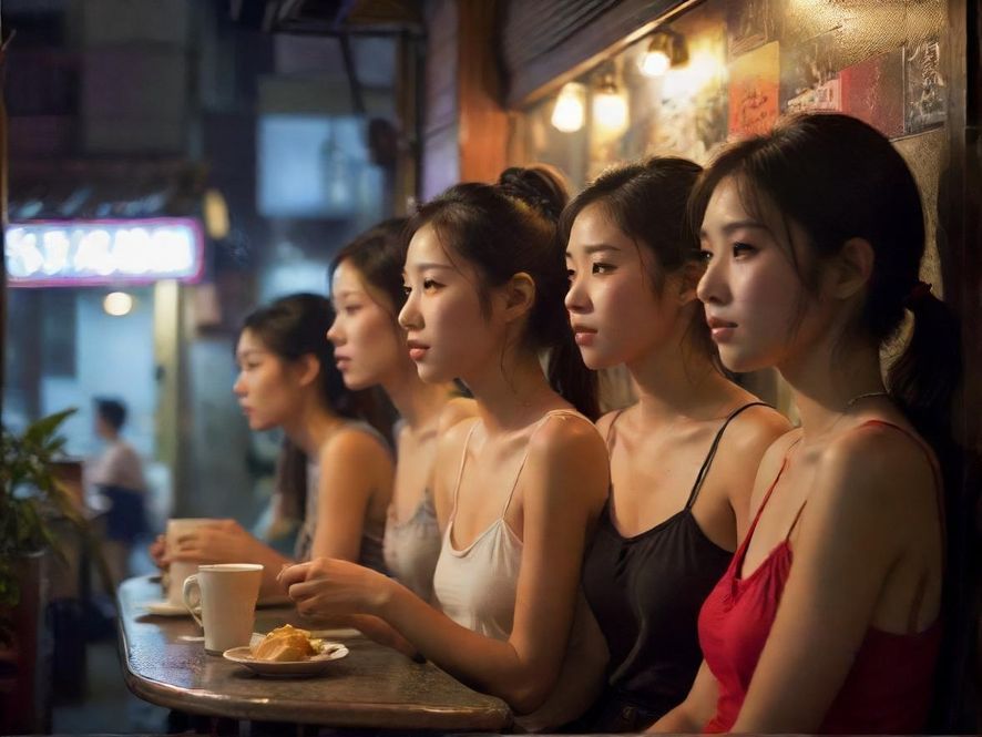 深圳夜生活休闲聚会场景