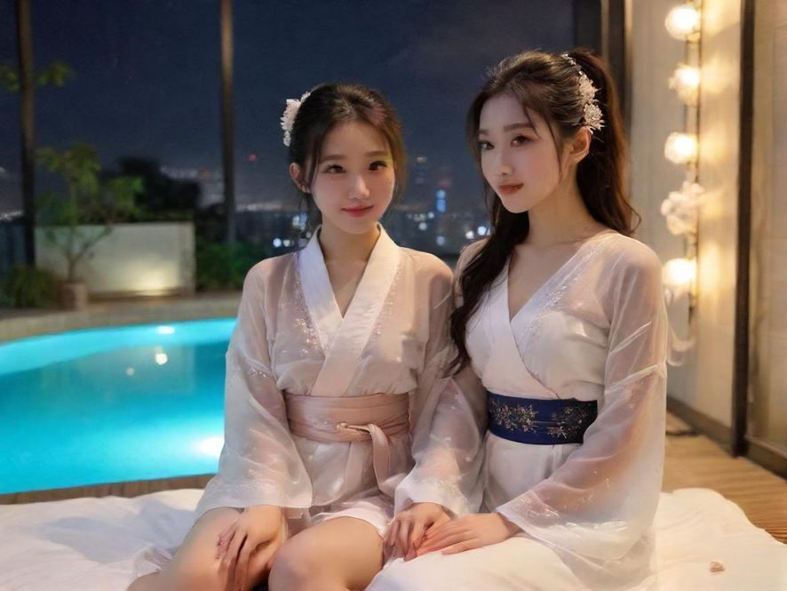 夜场会所炫彩灯光大厅