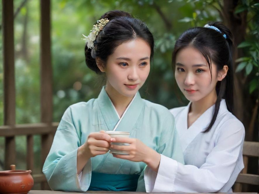 广州特色茶社内部一角，舒适的沙发和暖色调灯光营造出温馨私密的氛围