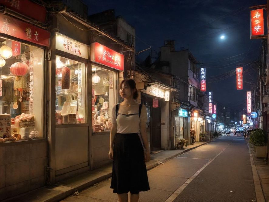 温州足浴店夜景外景展示