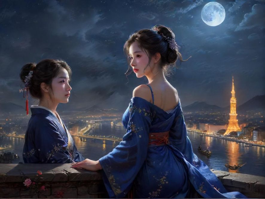广州高端休闲会所夜景