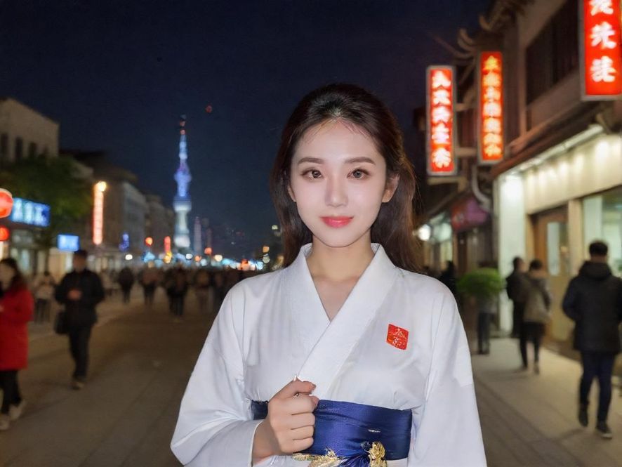 夜色下的休闲娱乐场所入口