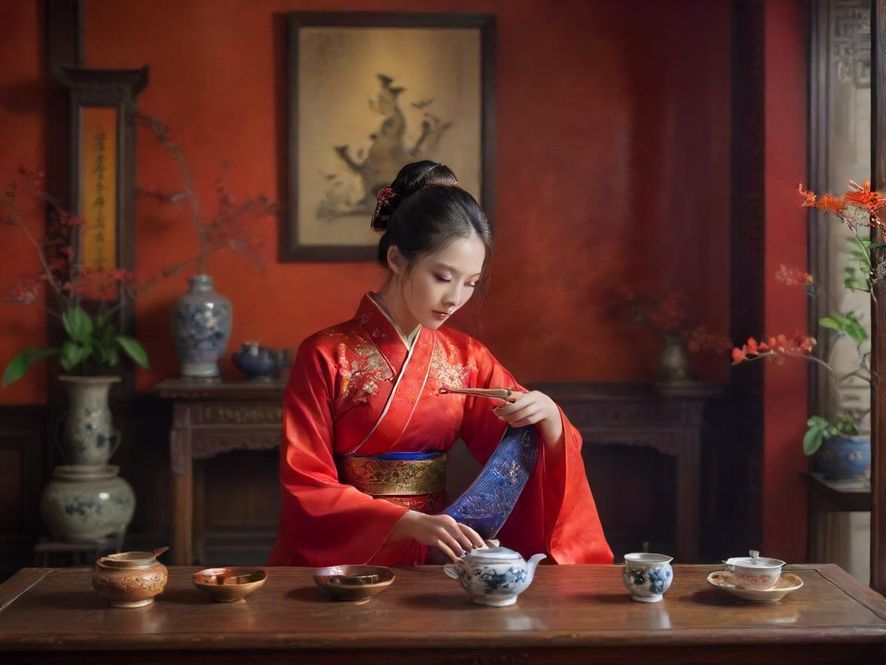 广州茶艺表演现场