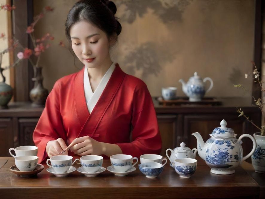 广州品茶喝茶服务氛围示例