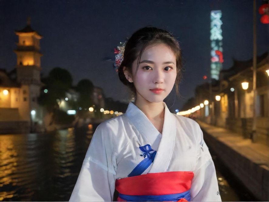 坦洲夜色下的洗浴中心入口