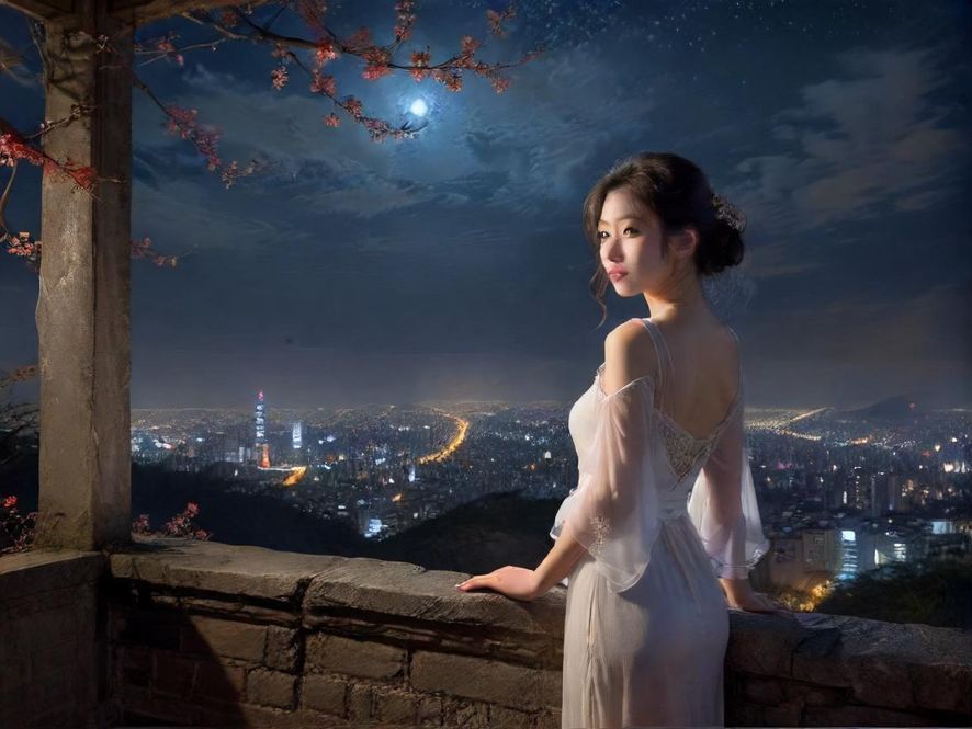 番禺桑拿会所夜景外观展示
