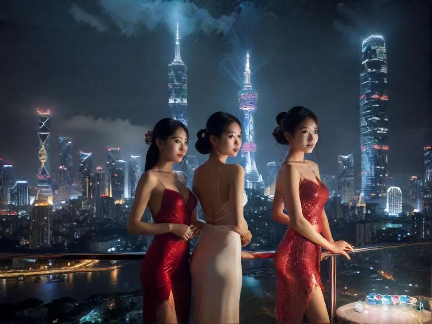 深圳璀璨夜景，充满活力的都市气息