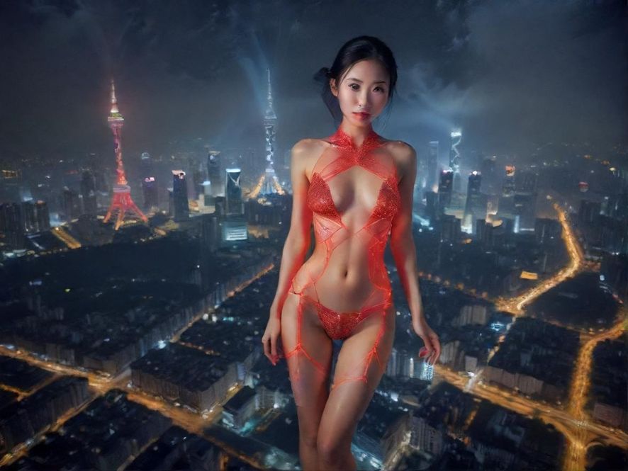 广州璀璨的都市夜景