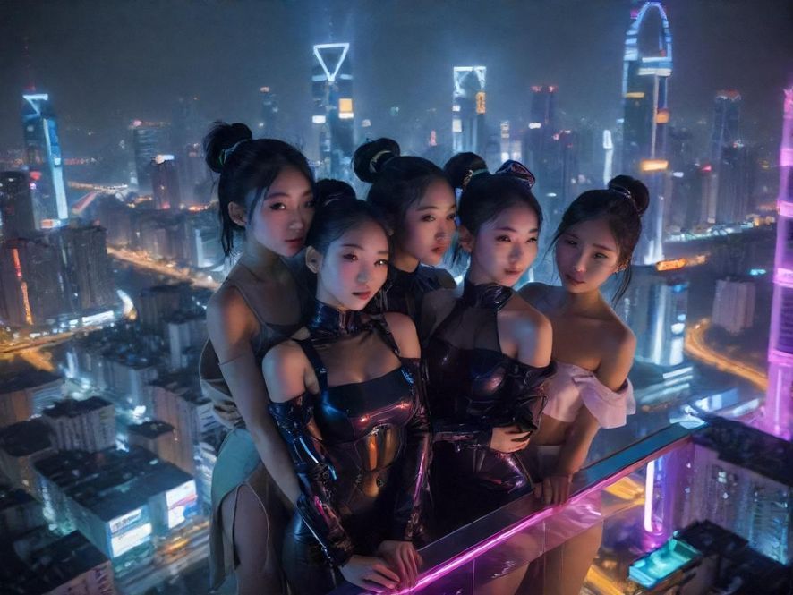 长沙夜景，霓虹闪烁，繁华都市的夜晚充满无限可能。