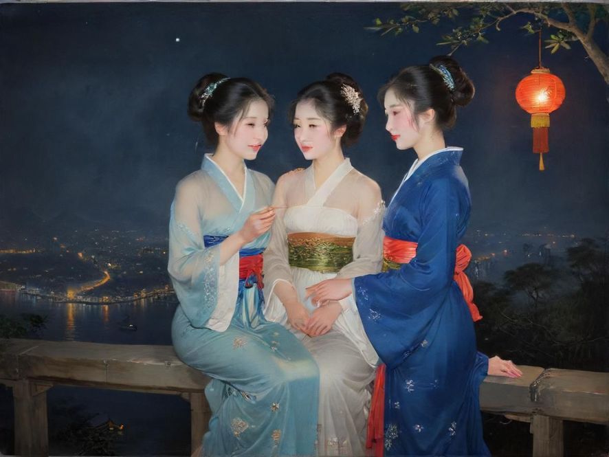 广州夜景繁华街区