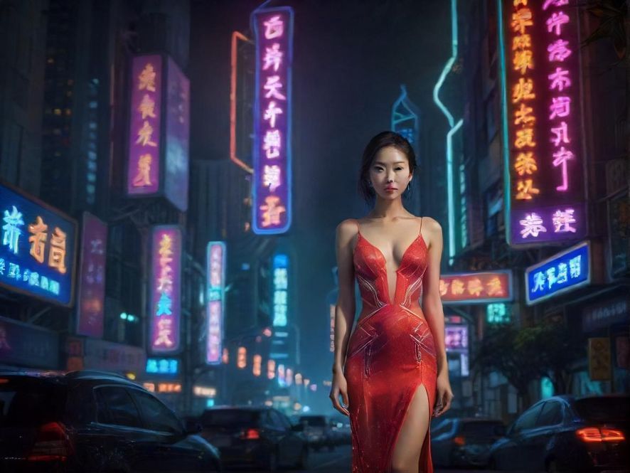 深圳夜色下的都市风光