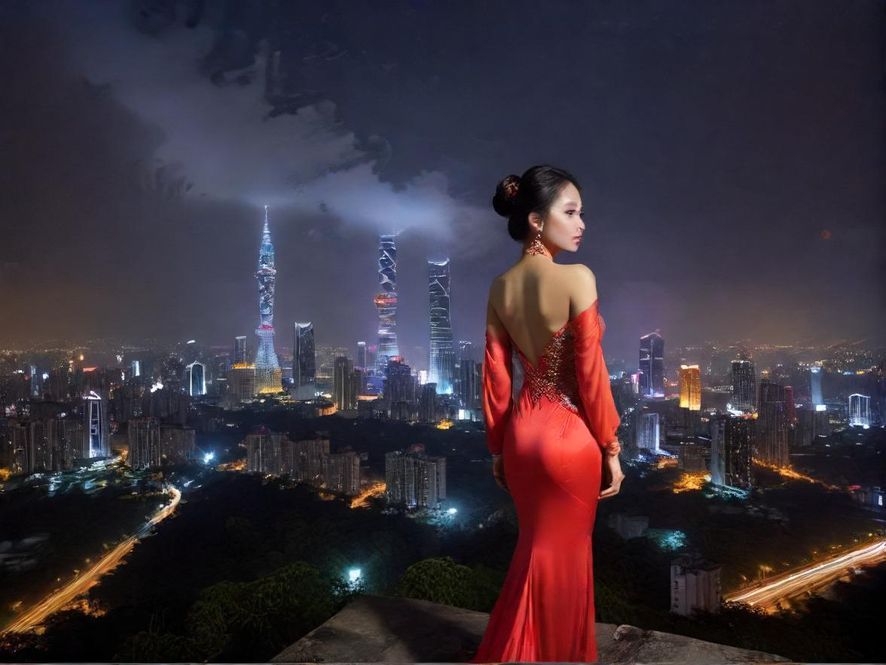 东莞璀璨的夜景，象征着丰富的夜生活