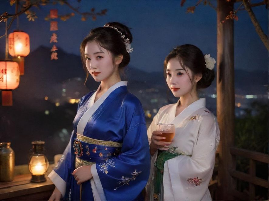 夜场酒吧热闹场景