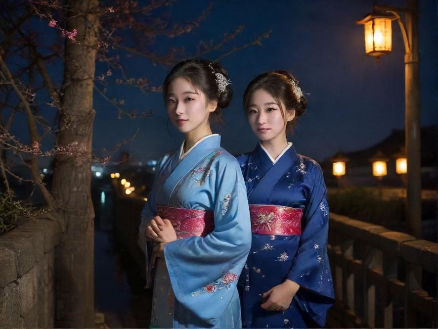 深圳繁华夜景，霓虹闪烁