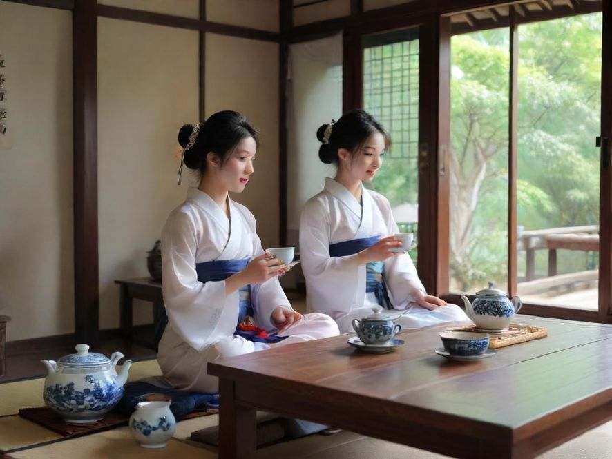高端茶室温馨氛围实景图