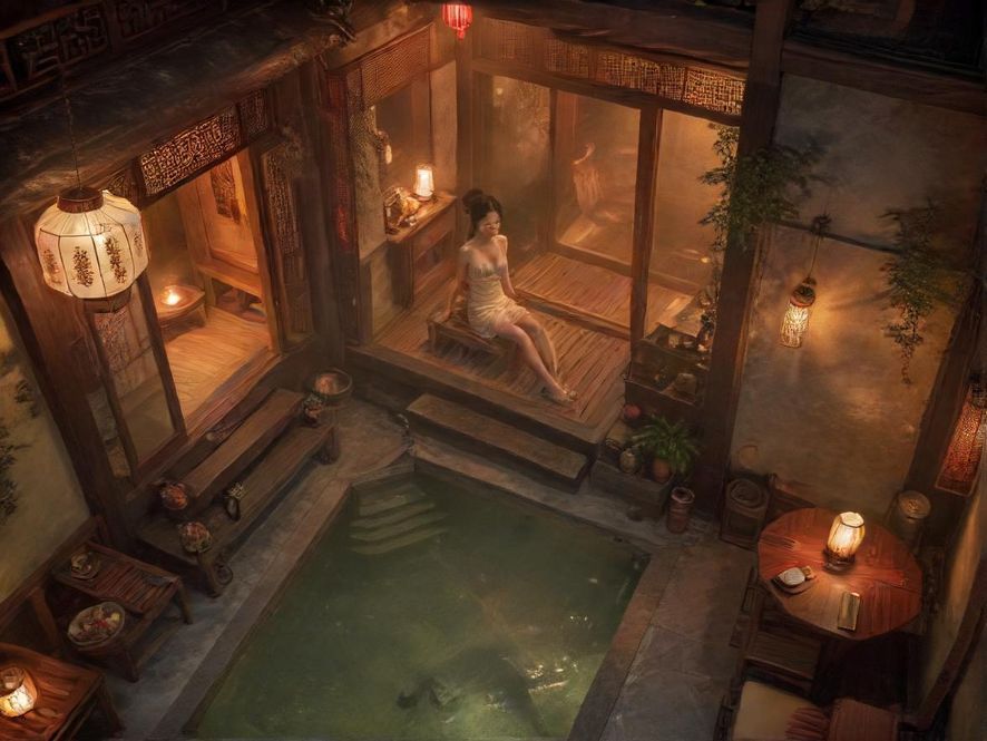 广州桑拿会所 内部环境高清场景