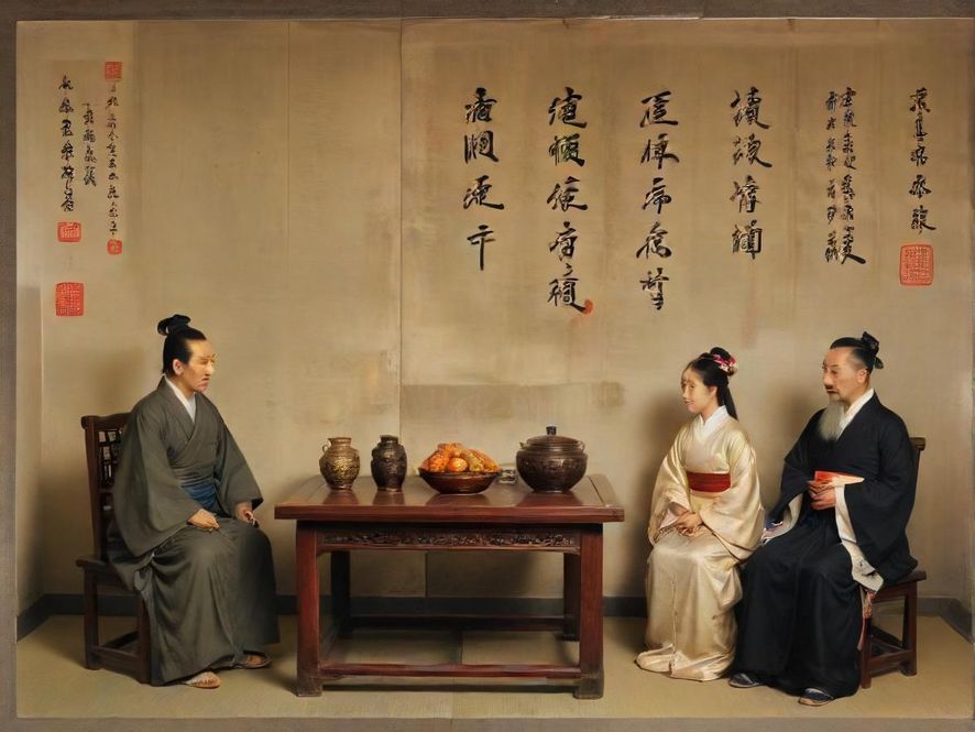 一间布置典雅、光线柔和的中式雅间，屏风后透出几许神秘与温馨，等待着寻求片刻宁静的你。