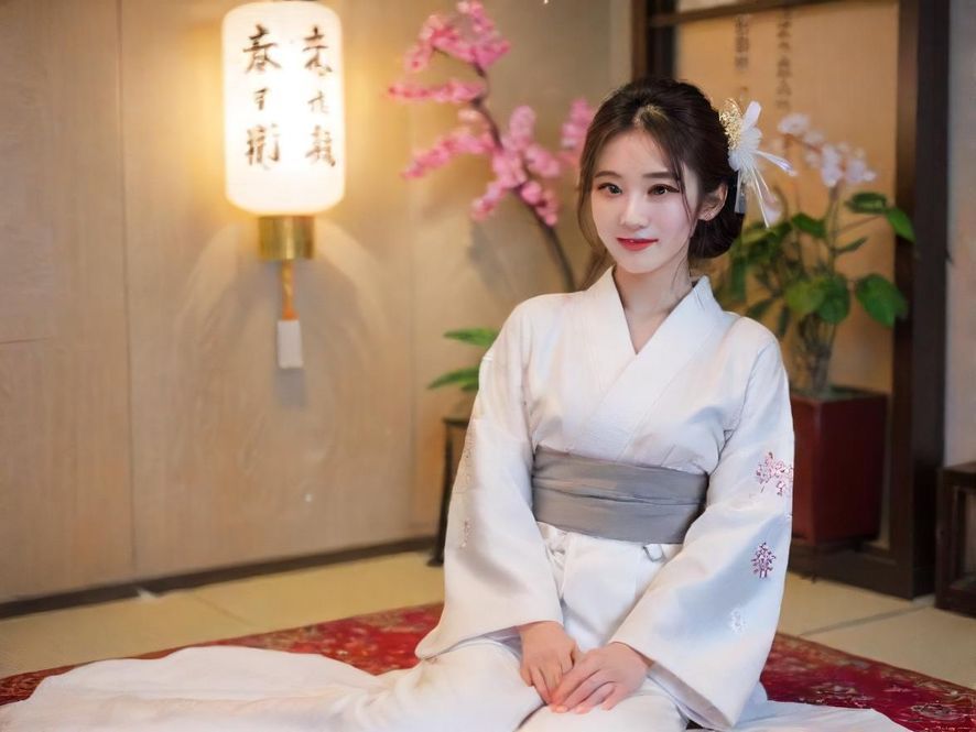 一位疲惫的都市白领女性在办公室里，俯视视角，展现了现代都市人的压力