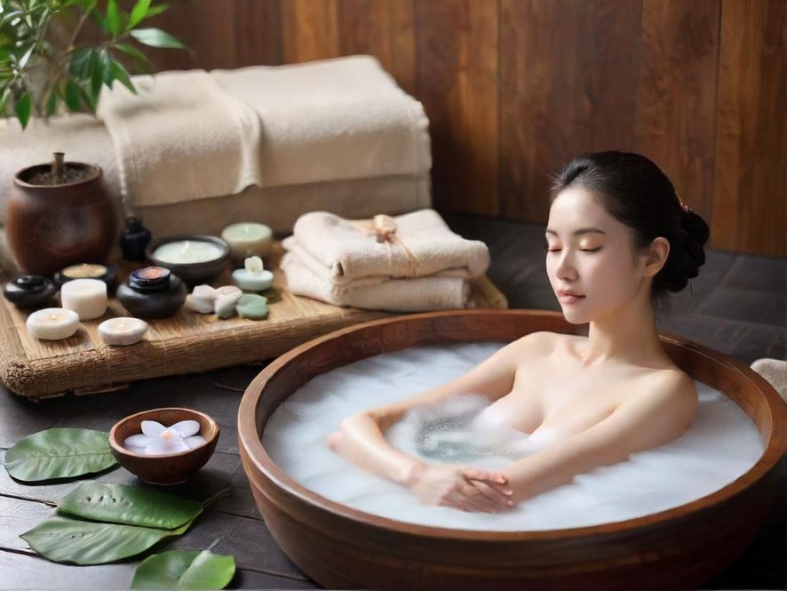 专业的按摩师正在为客人进行精油SPA，手法娴熟，表情专注，在暖色调的私密包间中营造出极致放松的氛围。