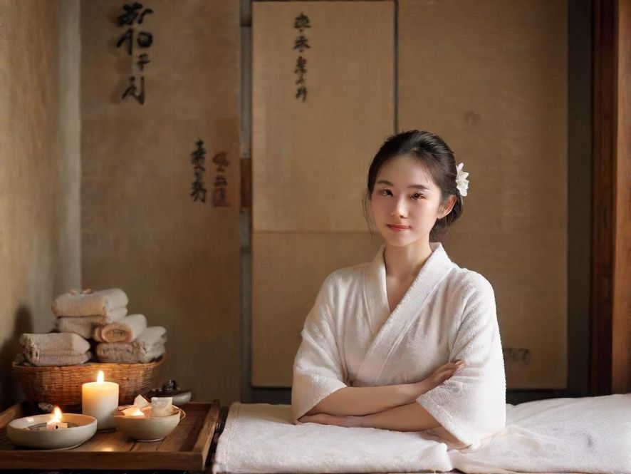 高级SPA会所内，舒适的按摩椅在柔和灯光下，营造出极致放松的氛围。